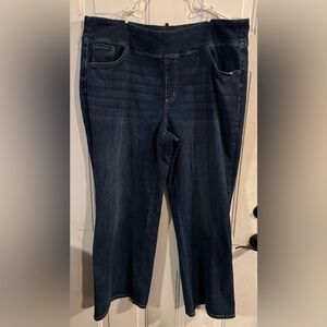 Belle BOHO by Kim Gravel Blue Straight Leg Jeans